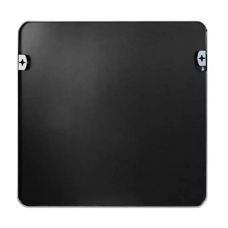 Miroir mural carré de 36 po. avec cadre en aluminium noir pour meuble-lavabo de salle de bain