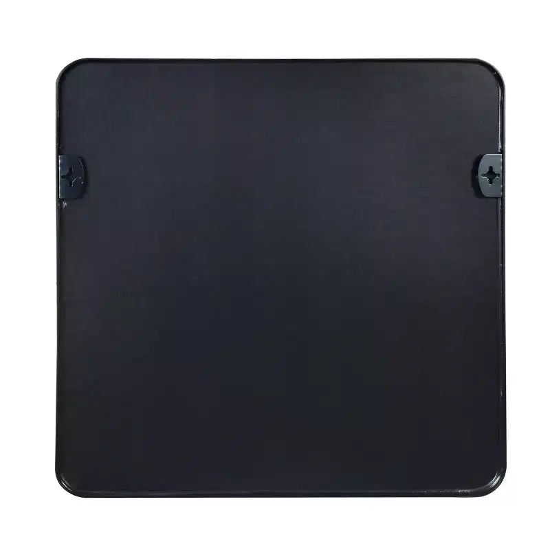 Miroir mural carré de 36 po. avec cadre en aluminium noir pour meuble-lavabo de salle de bain