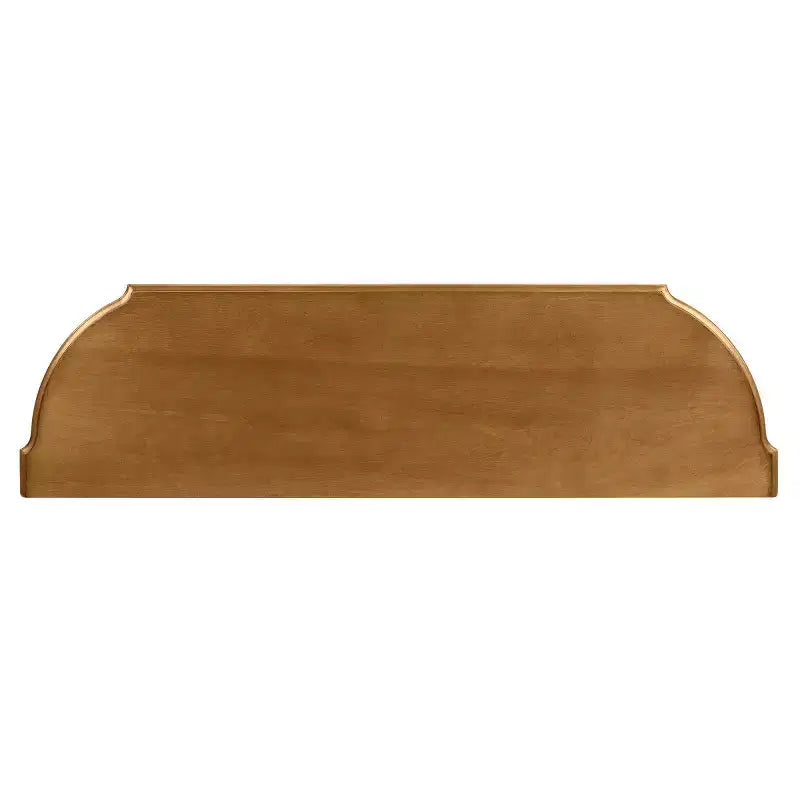 Console Rétro Courbe 43" avec Tiroirs, Table de Canapé avec Pieds en Bois Massif, Table d'Entrée ou de Couloir avec Étagère de Rangement