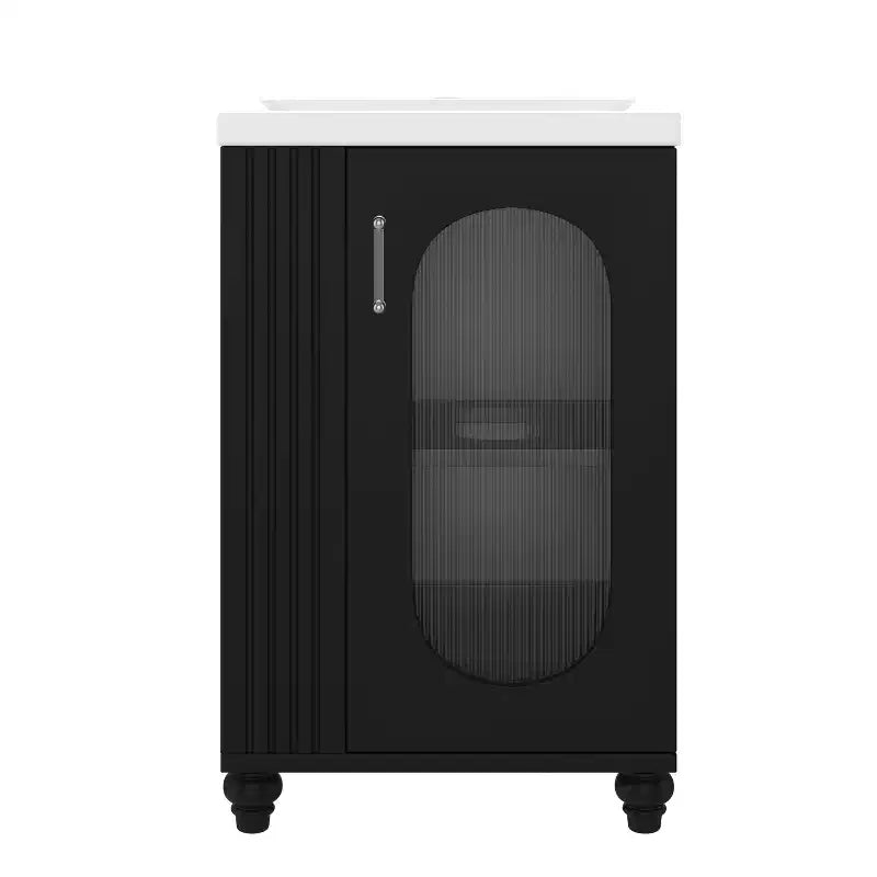 20 petits meubles-lavabos de salle de bain avec rangement, meuble bas de salle de bain avec étagère réglable