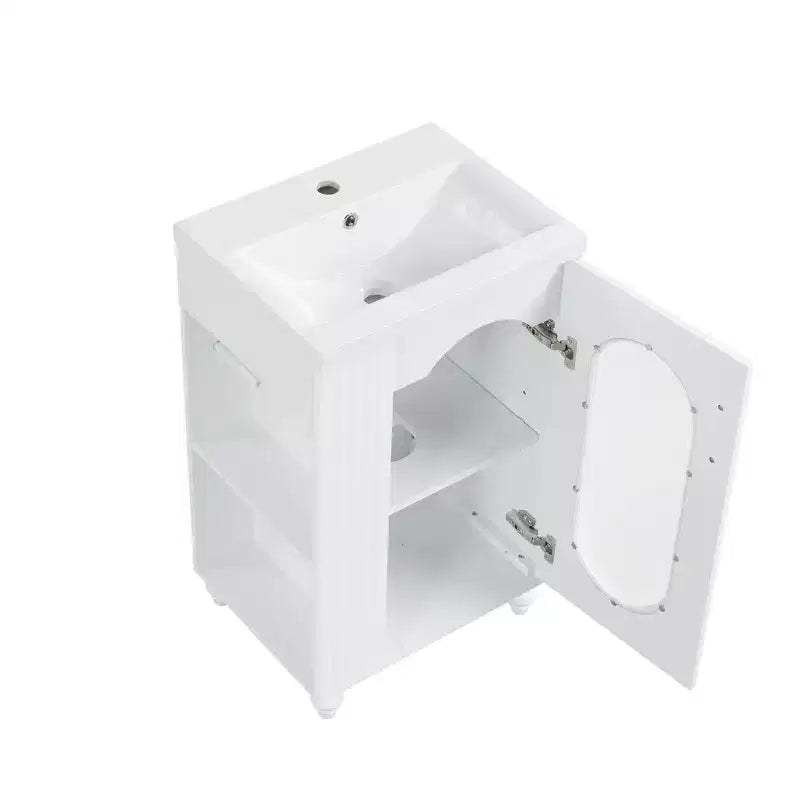 20 petits meubles-lavabos de salle de bain avec rangement, meuble bas de salle de bain avec étagère réglable
