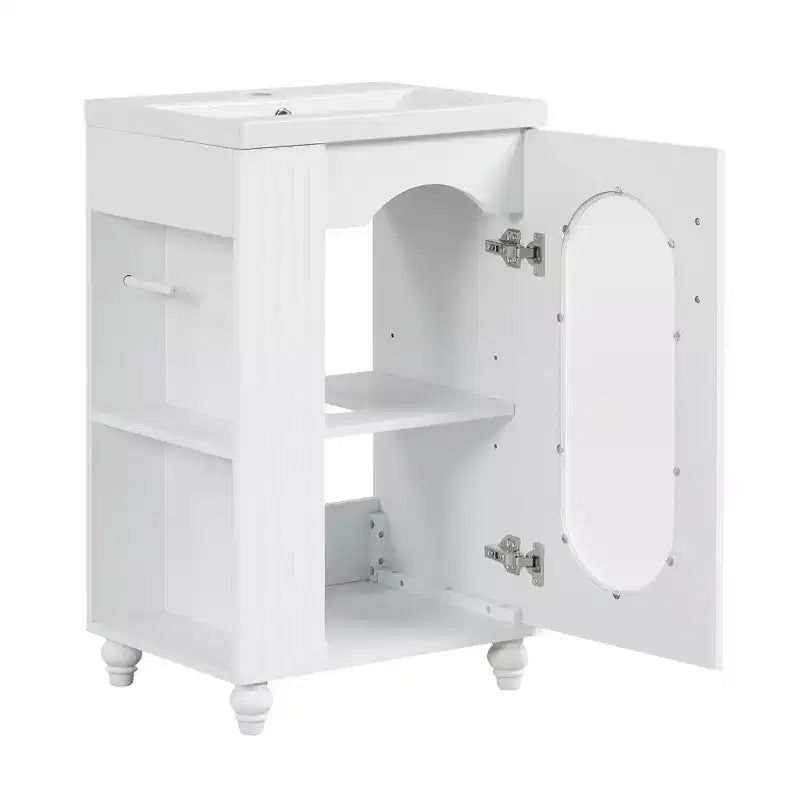 20 petits meubles-lavabos de salle de bain avec rangement, meuble bas de salle de bain avec étagère réglable