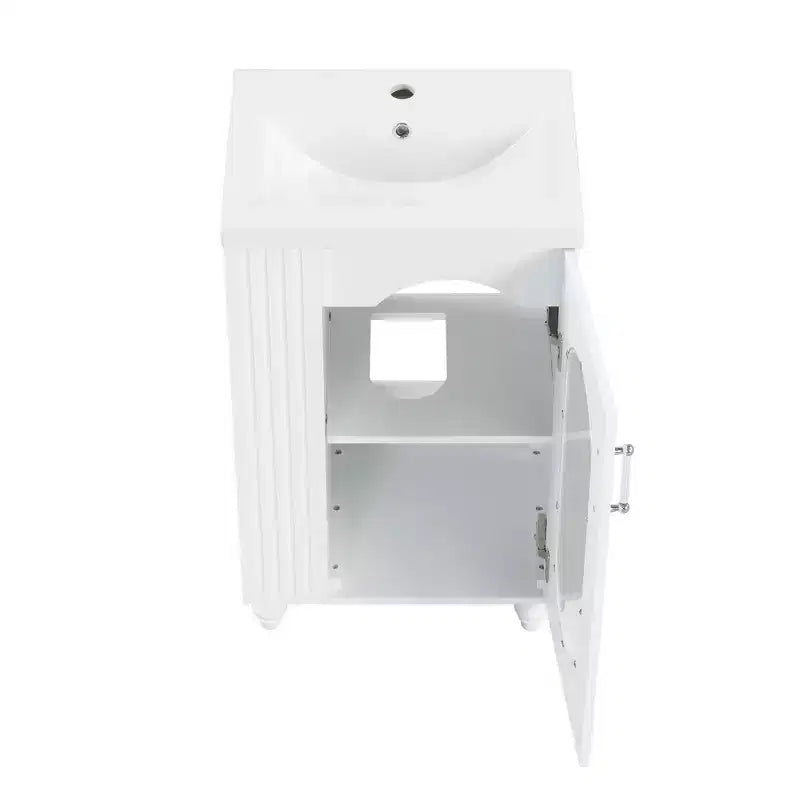 20 petits meubles-lavabos de salle de bain avec rangement, meuble bas de salle de bain avec étagère réglable