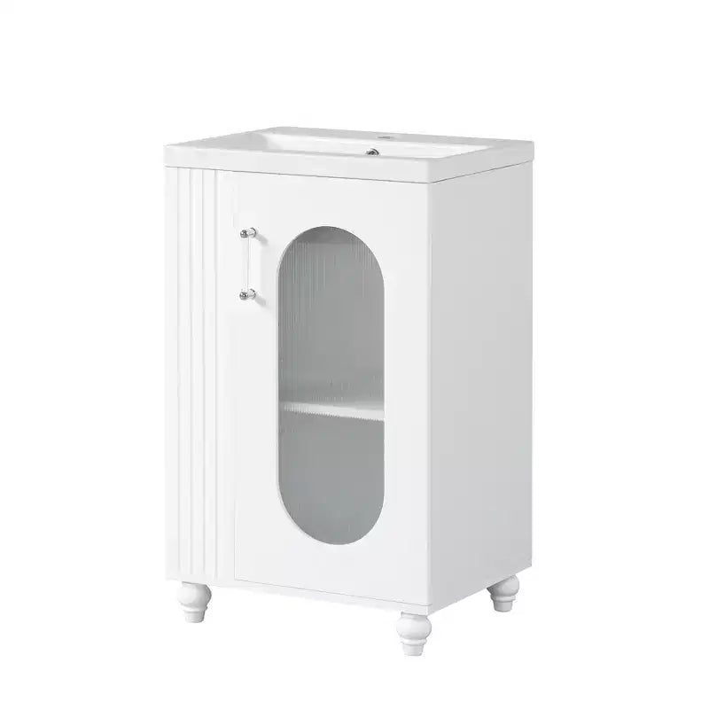 20 petits meubles-lavabos de salle de bain avec rangement, meuble bas de salle de bain avec étagère réglable