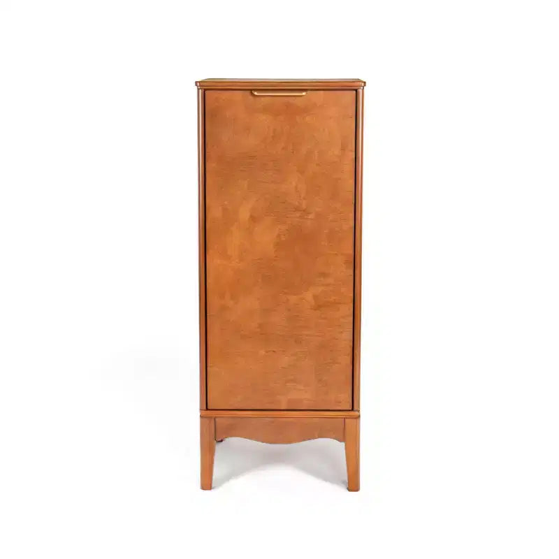 Meuble de salle de bain moderne sur pied et armoire à linge avec étagères réglables et quincaillerie en laiton antique