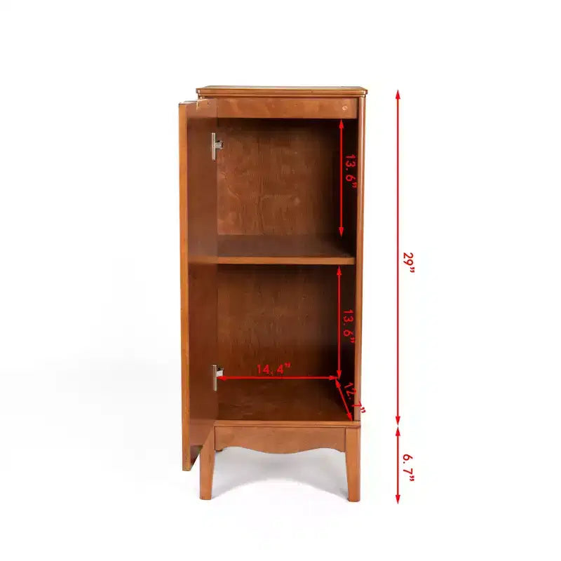Meuble de salle de bain moderne sur pied et armoire à linge avec étagères réglables et quincaillerie en laiton antique