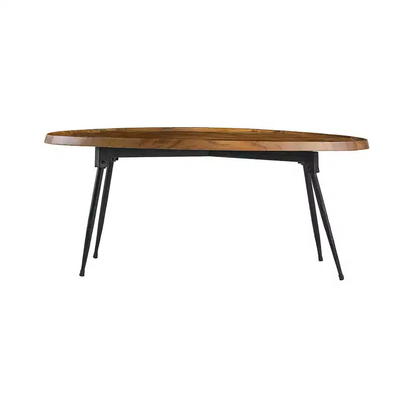 Table Basse Ovale Table d'Appoint Salon 99x66x41 cm