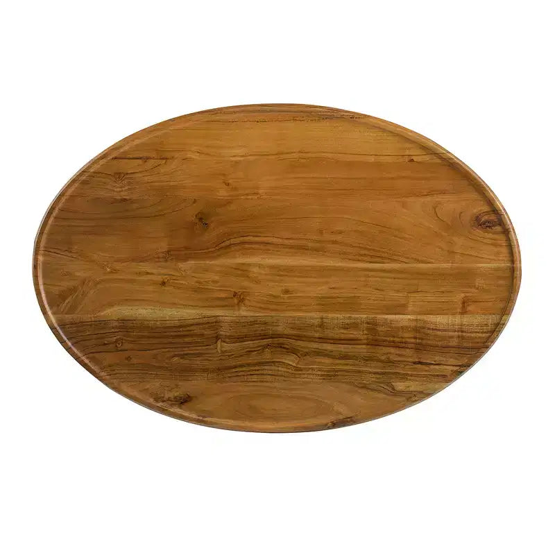 Table Basse Ovale Table d'Appoint Salon 99x66x41 cm