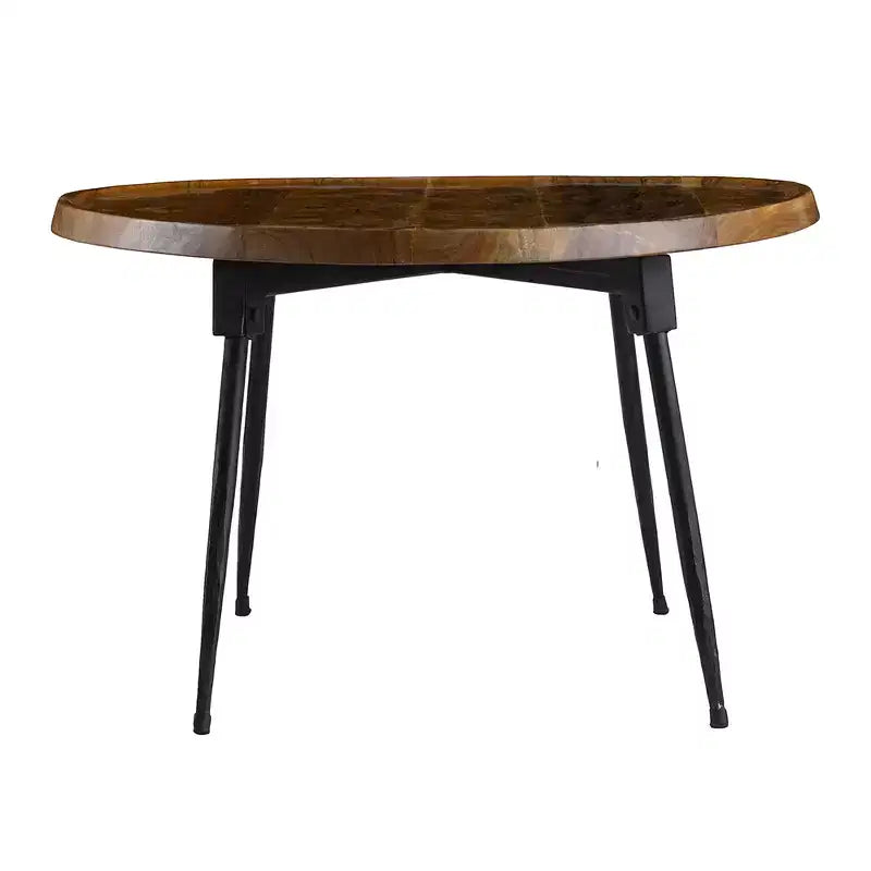 Table Basse Ovale Table d'Appoint Salon 99x66x41 cm