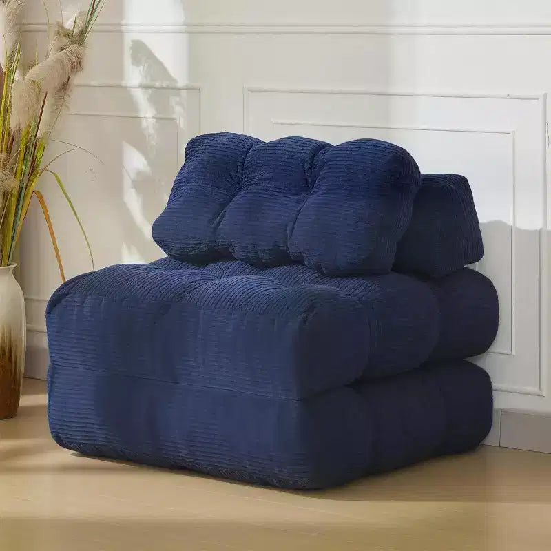 Canapé-lit pliant 2 places, fauteuil convertible simple avec oreiller, dossier ergonomique, banquette de sol pour salon, chambre à coucher