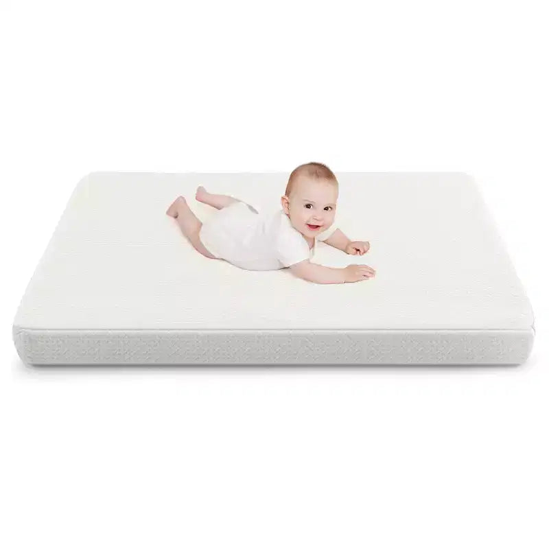 Matelas de parc bébé réversible 38'' x 26'' avec housse amovible et lavable