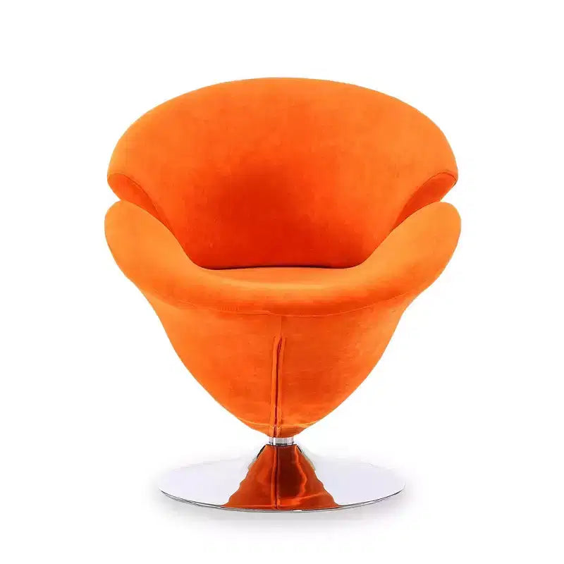 Lot de 2 fauteuils d'appoint pivotants en velours Tulip
