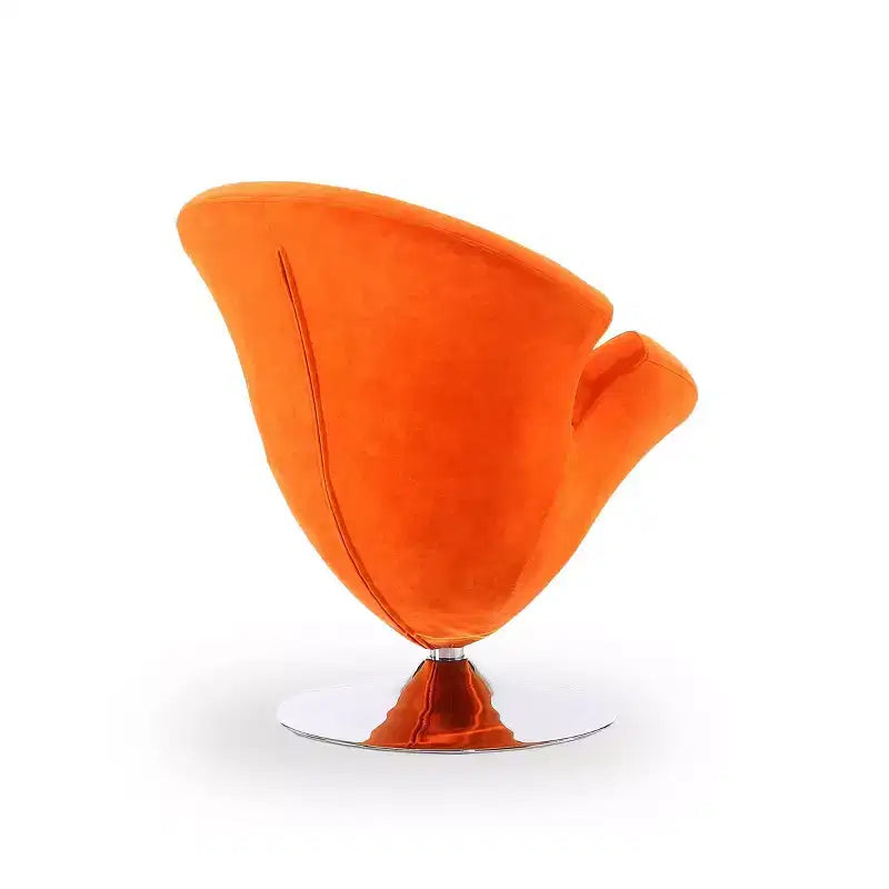 Lot de 2 fauteuils d'appoint pivotants en velours Tulip