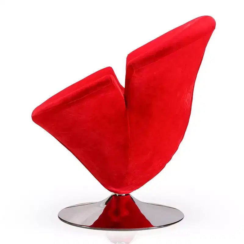 Lot de 2 fauteuils d'appoint pivotants en velours Tulip