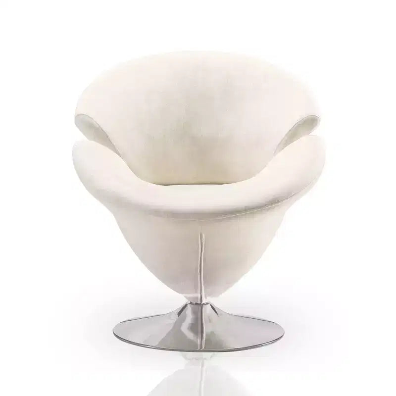 Lot de 2 fauteuils d'appoint pivotants en velours Tulip