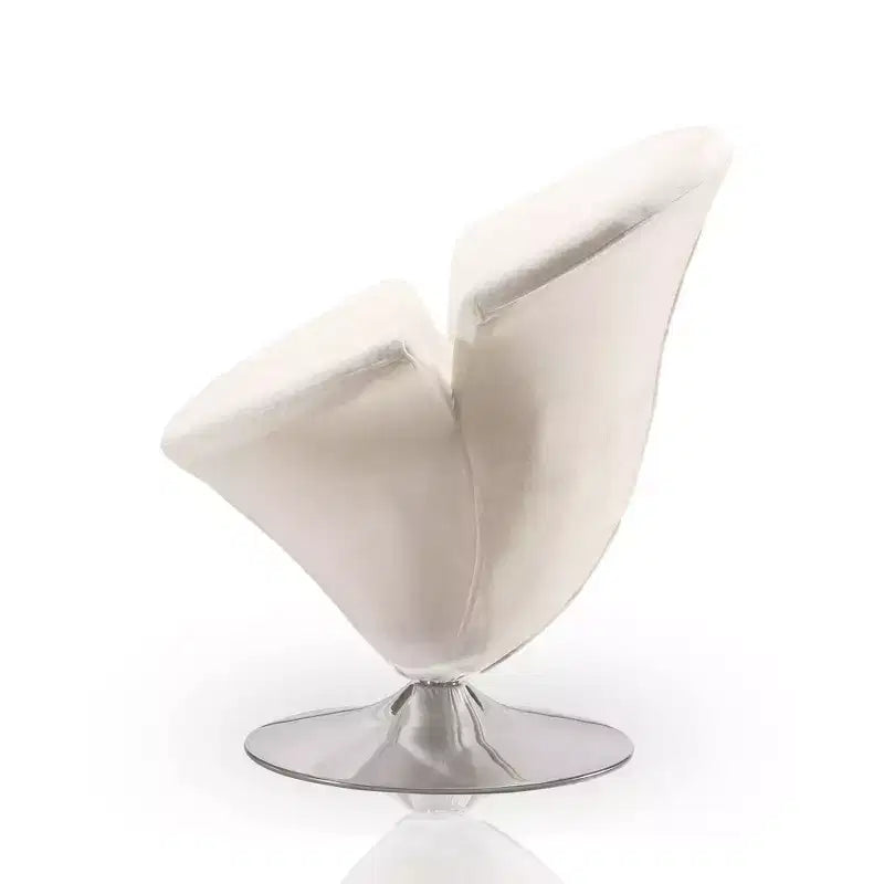 Lot de 2 fauteuils d'appoint pivotants en velours Tulip
