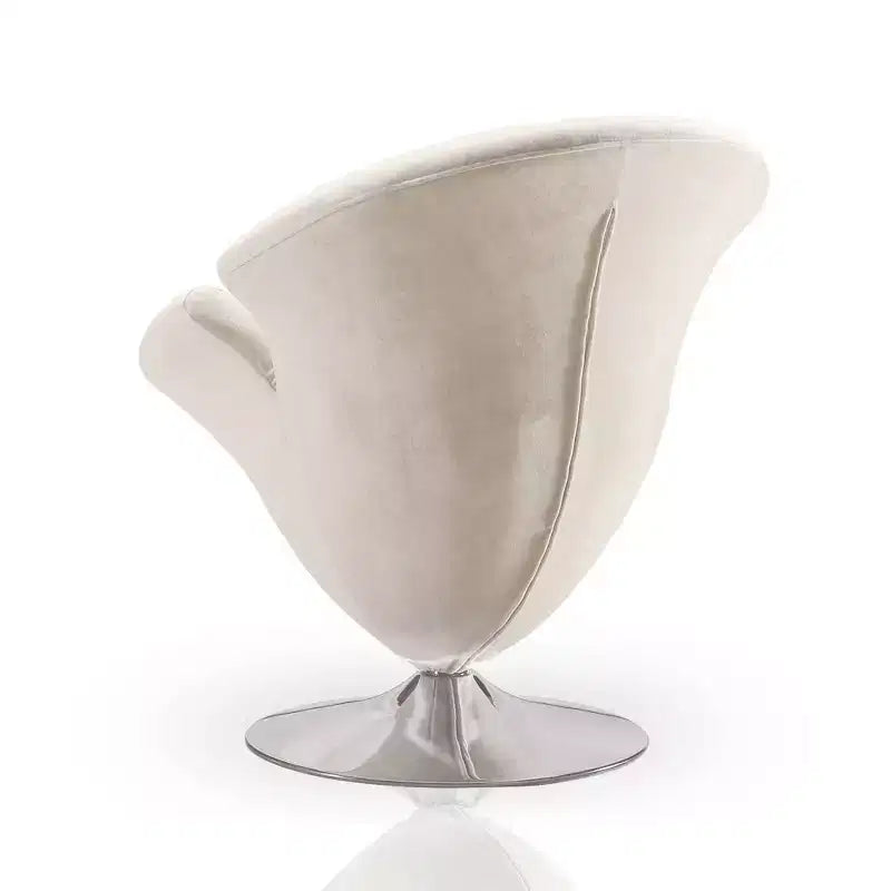 Lot de 2 fauteuils d'appoint pivotants en velours Tulip