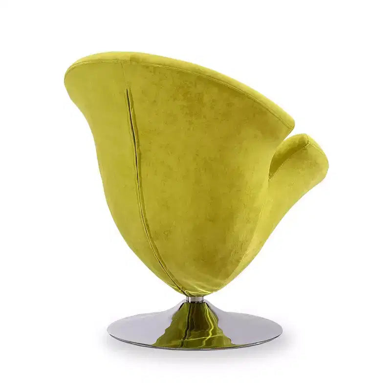 Lot de 2 fauteuils d'appoint pivotants en velours Tulip