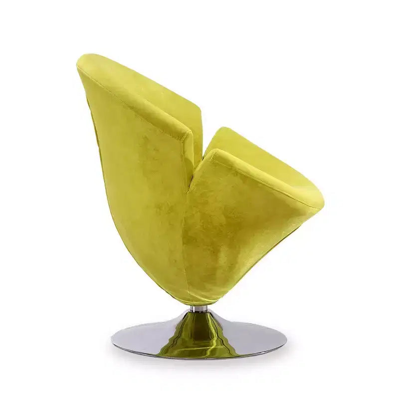 Lot de 2 fauteuils d'appoint pivotants en velours Tulip