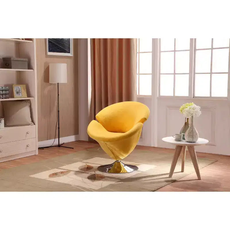 Lot de 2 fauteuils d'appoint pivotants en velours Tulip