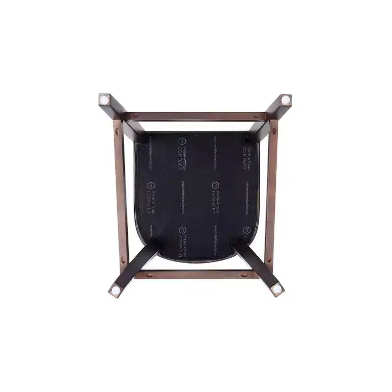 Lot de 2 tabourets de bar rembourrés « Empereur » en similicuir et bois de hêtre