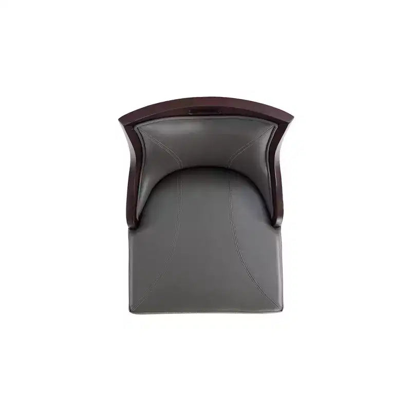 Lot de 2 tabourets de bar rembourrés « Empereur » en similicuir et bois de hêtre