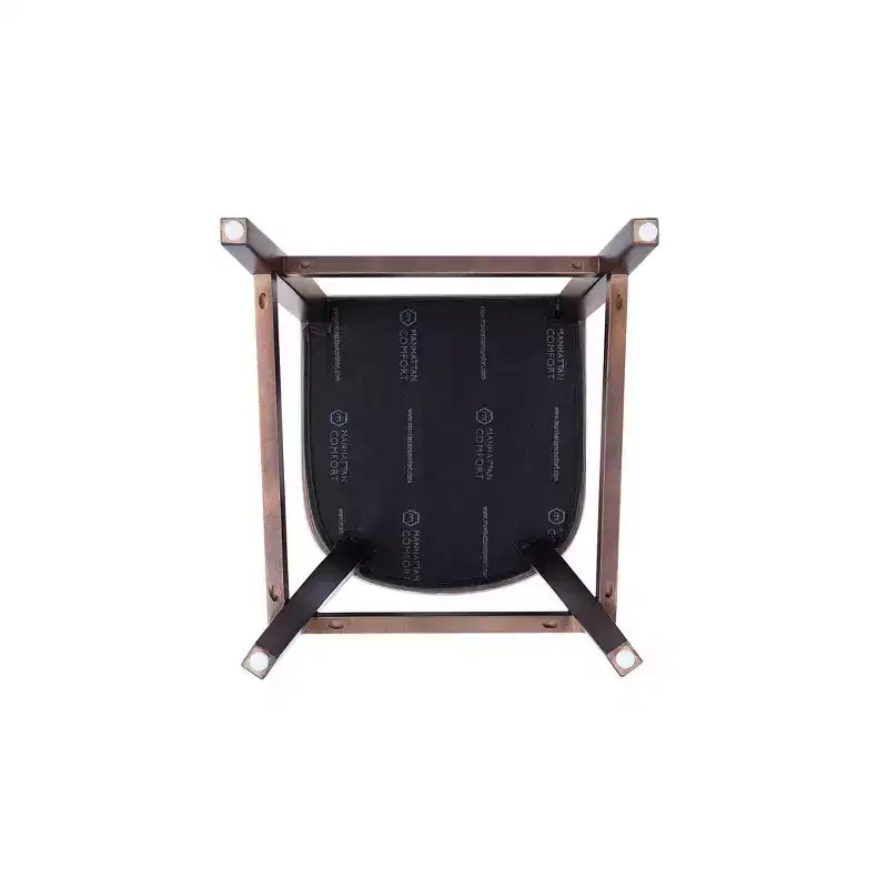 Lot de 2 tabourets de bar rembourrés « Empereur » en similicuir et bois de hêtre