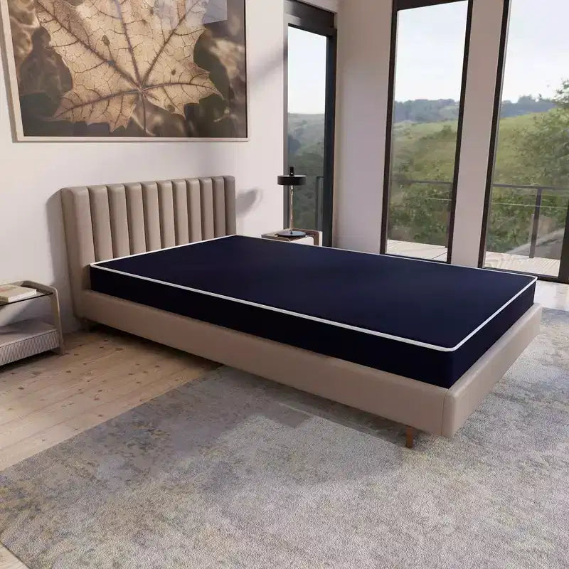Matelas 7 zones mi-ferme en nylon vinyle double face résistant à l'eau, silencieux, sensation nuage doux