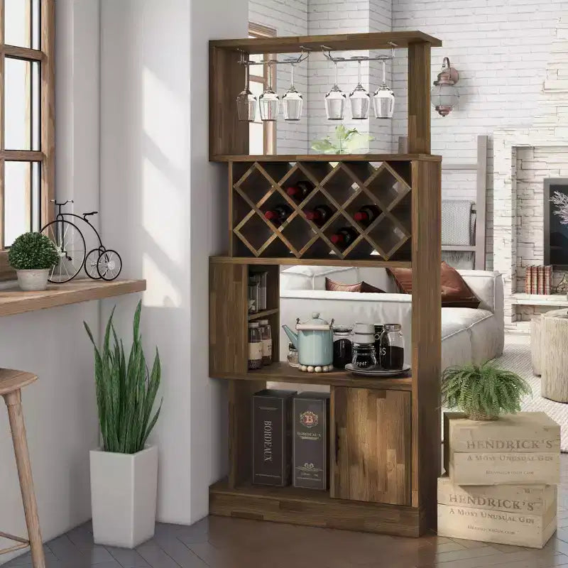Meuble à vin Wellster pour 11 bouteilles et range-verres