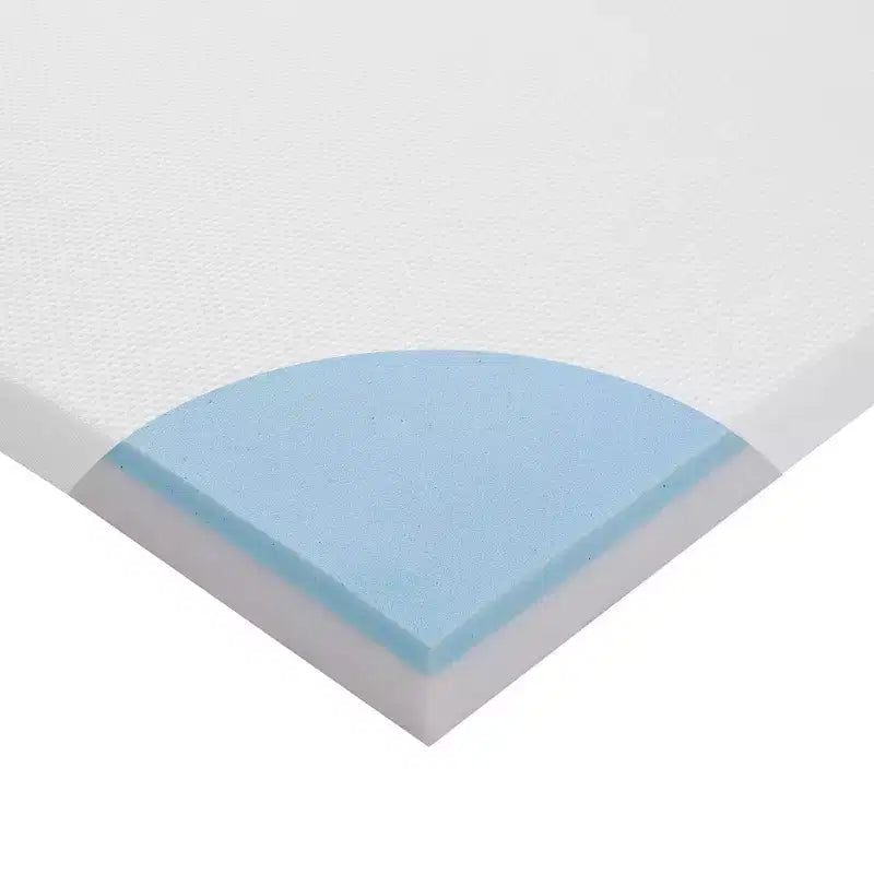 Canapé convertible 4 plis avec 1 matelas en mousse à mémoire de forme et gel intégré