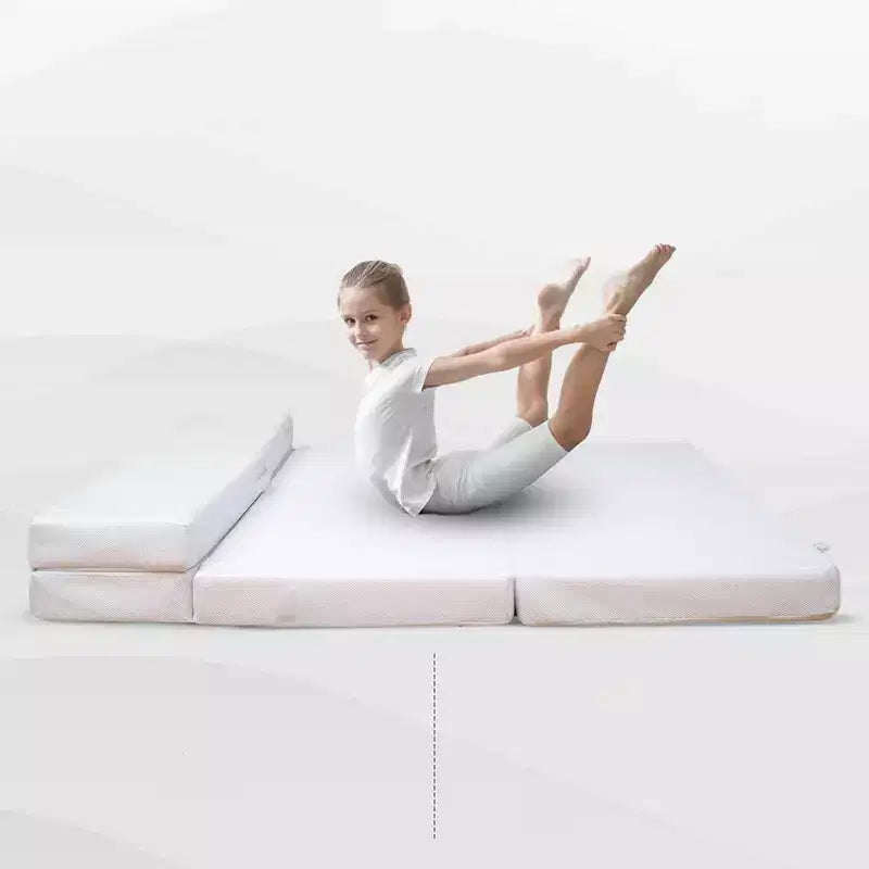 Canapé convertible 4 plis avec 1 matelas en mousse à mémoire de forme et gel intégré